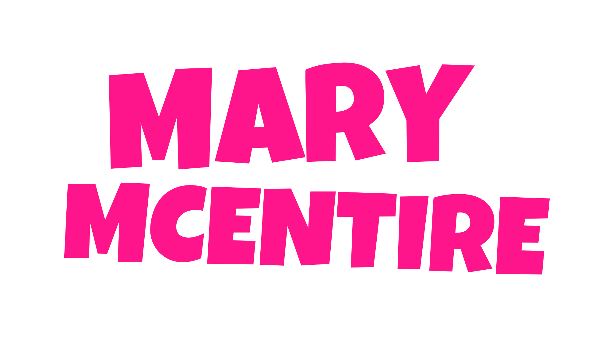 Mary McEntire Name Logo