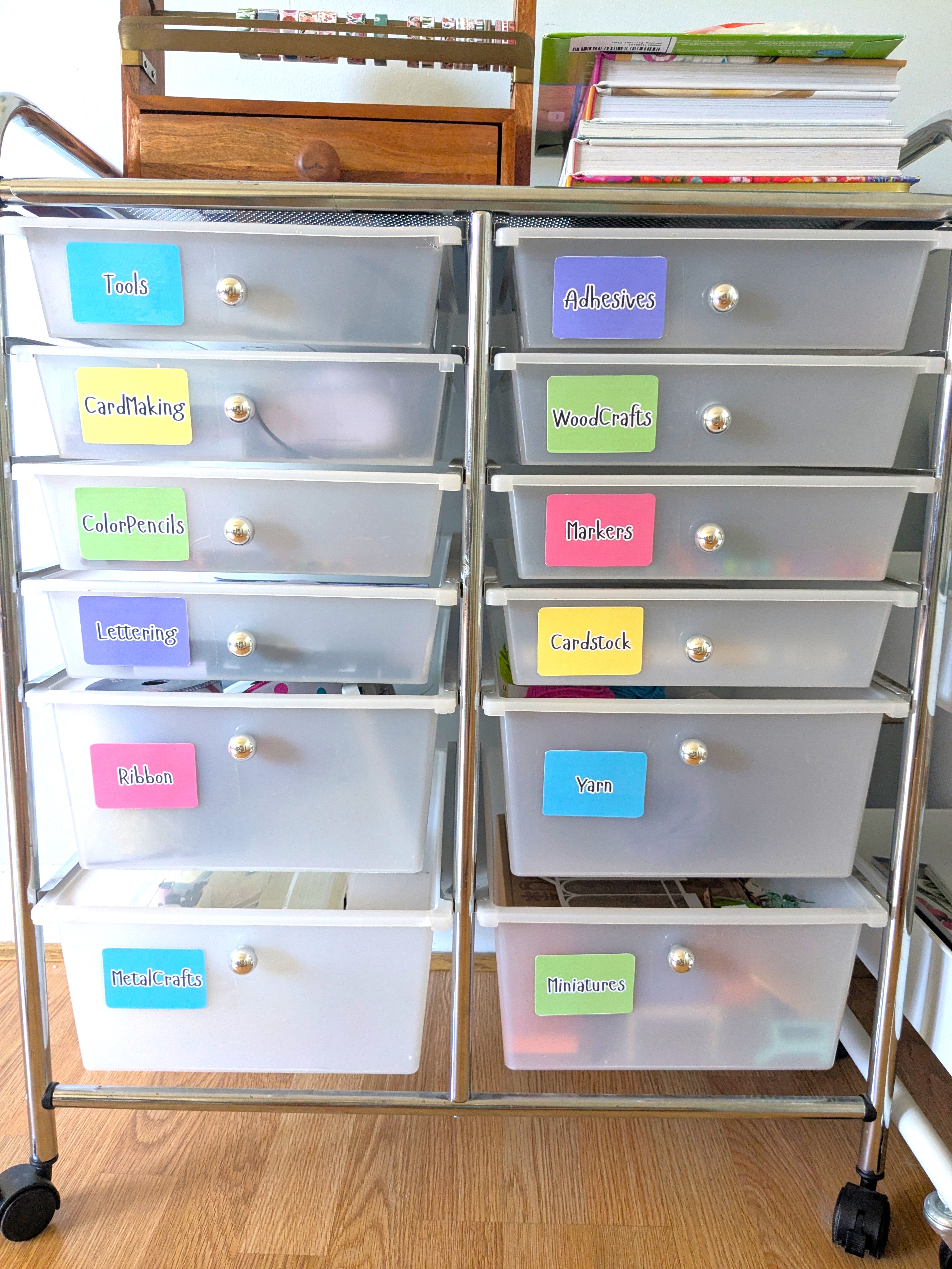 A Quick and Budget Friendly Way to Organize Your Craft Cart